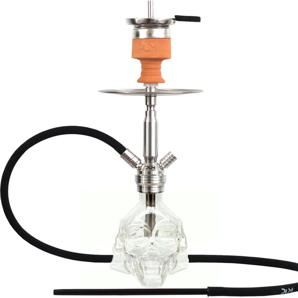Dum SS32 3D Skull hookah 54 cm met kristallen schedelvaas, totaalaanzicht