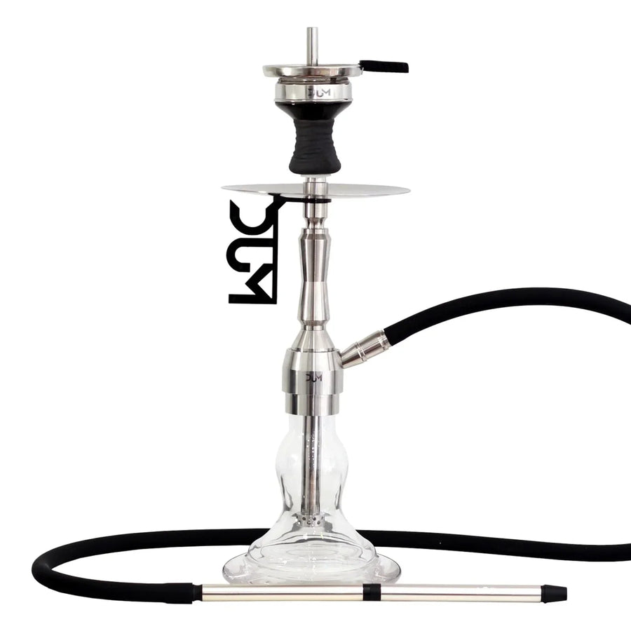 Dum SS60 Shutter hookah waterpijp 53 cm in transparante uitvoering