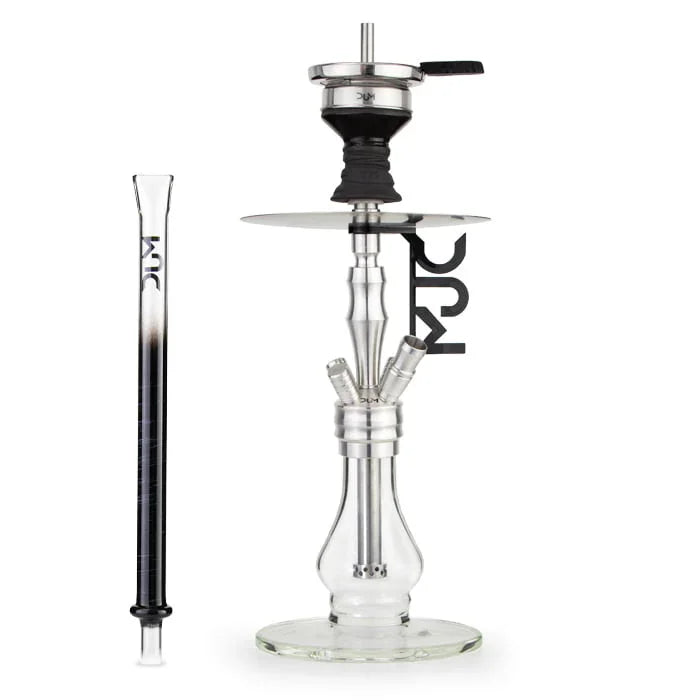 Dum The Gun 4S transparante shisha 54 cm roestvrij staal mizori shisha