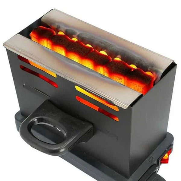 Dum Tosta 800 Watt elektrische kolenbrander van roestvrij staal