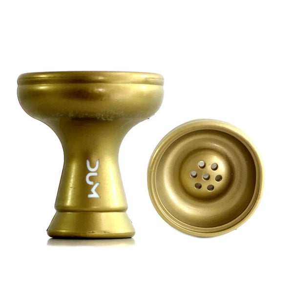 Dum Vortex hookah tabakskop in goud, 10 cm hoog model