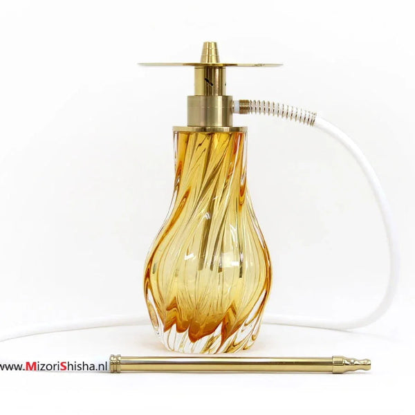 El Nefes Oduman Dream M1 Gold hookah met gouden kristallen vaas