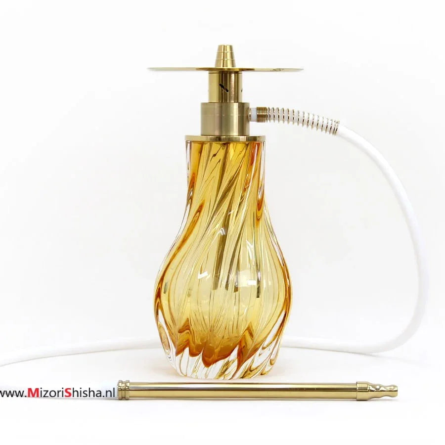 El Nefes Oduman Dream M1 Gold hookah met gouden kristallen vaas