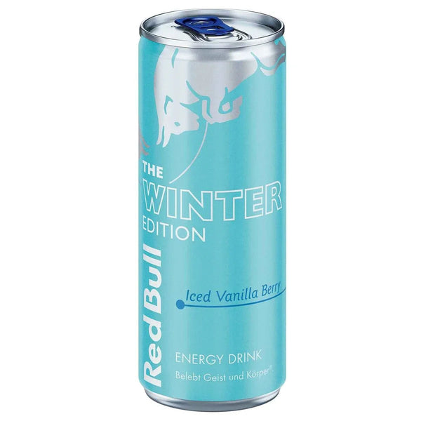 Blikje Red Bull Winterversie Iced Vanilla Berry limited edition 250ml