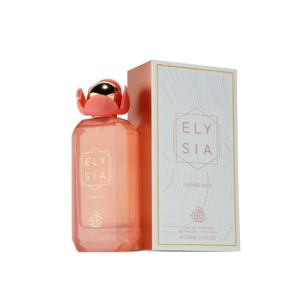 Flacon Fragrance World Elysia Lychee Fiz eau de parfum 100ml met sprayverstuiver