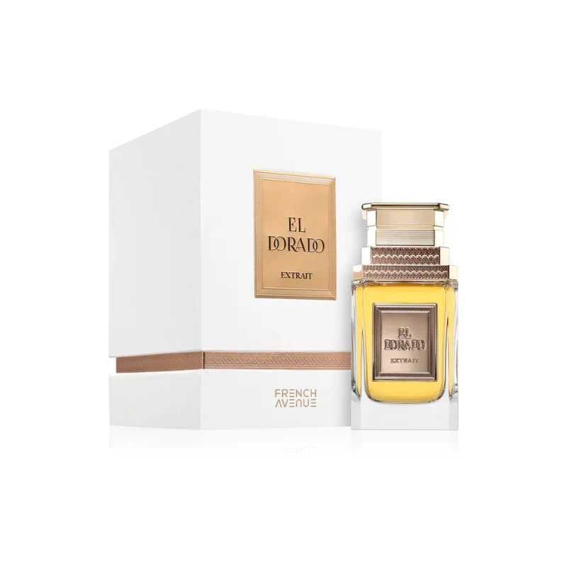 French Avenue El Dorado amberparfum fles met warme hout- en muskgeur