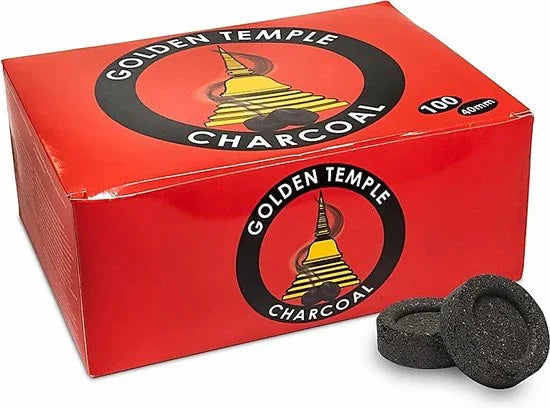 Golden Temple kooltabletten 4 cm, 100 stuks zelfontbrandend in verpakking