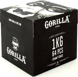 Gorilla natuurkolen 26mm in kubusvorm, 1KG voorraad voor je waterpijp