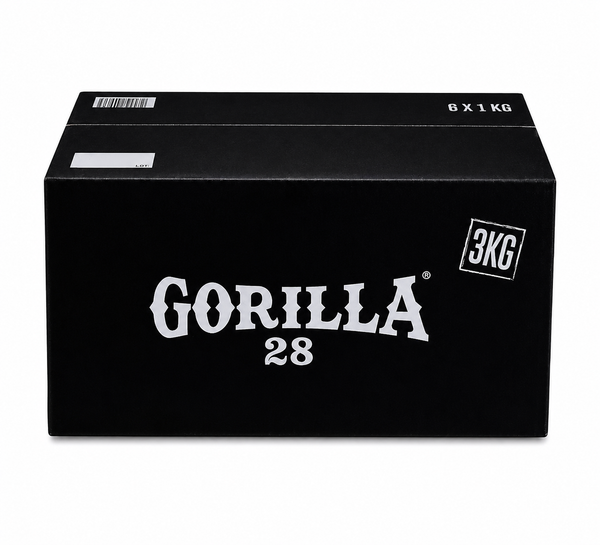 Gorilla natuurlijke kokosnootkolen 28mm in 3kg verpakking voor waterpijp