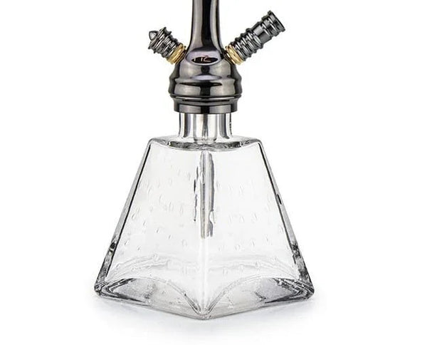H2 038 transparante glazen vaas voor waterpijp en shisha
