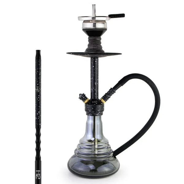 Zwarte H2 352 Camouflage hookah, 51 cm complete set met slang