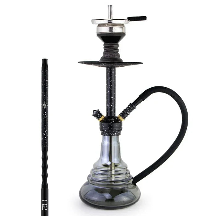 Zwarte H2 352 Camouflage hookah, 51 cm complete set met slang