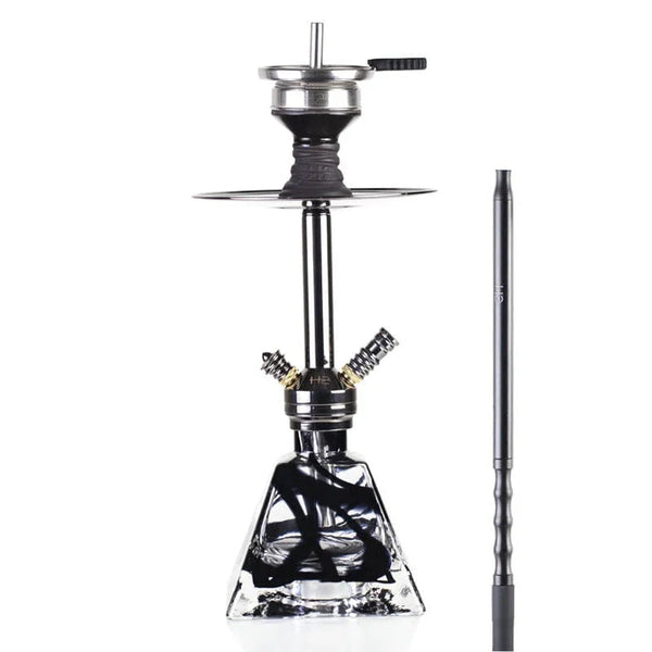 H2 652 Amazing hookah in vijf kleuren: rood, groen, blauw, zwart en transparant
