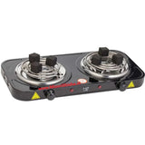H2 waterpijp kolenbrander 2500 Watt met dubbele spiraalplaat