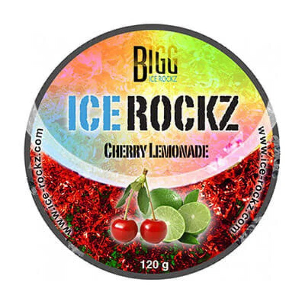 Verpakking Bigg Ice Rockz Cherry Lemonade 120gr nicotinevrije hookah steam stones
