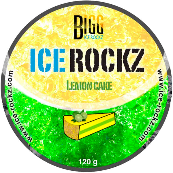 Potje Ice Rockz Lemon Cake hookah steam stones 120 gram met zoet-frisse citroentaart smaak