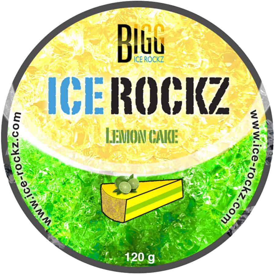 Potje Ice Rockz Lemon Cake hookah steam stones 120 gram met zoet-frisse citroentaart smaak