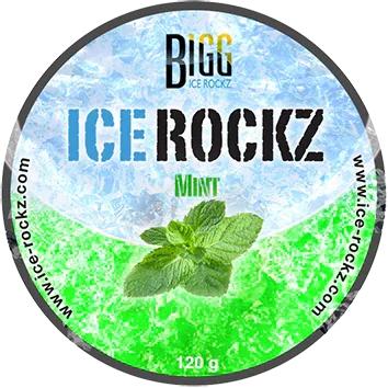 Verpakking Ice Rockz Mint 120 gram nicotinevrije steam stones