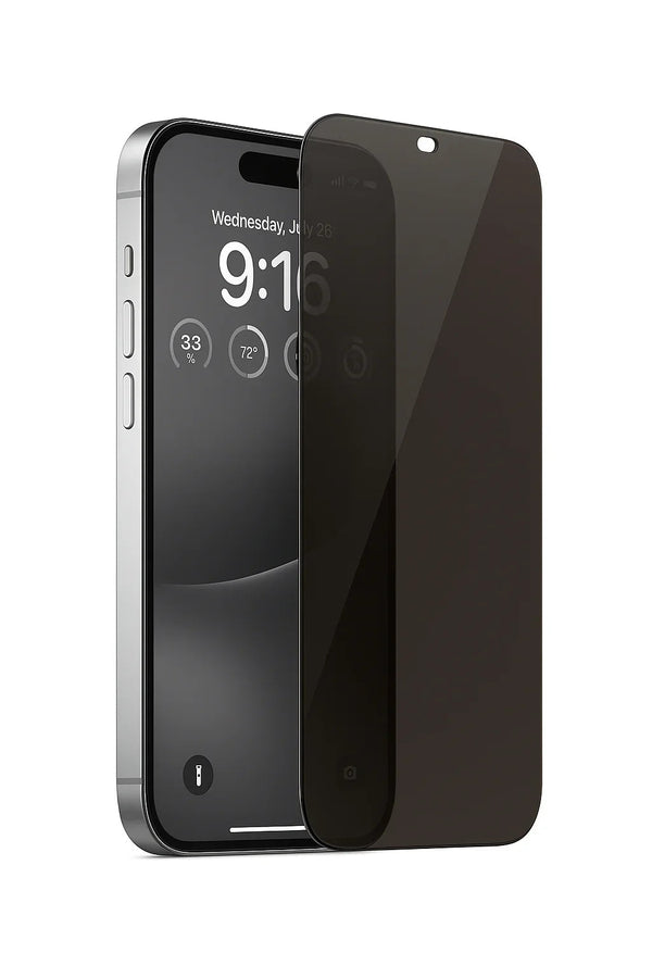 iPhone 15 screenprotector met privacyfilter tegen meekijkers