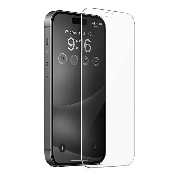 iPhone 15 Pro Max screenprotector van gehard glas, ultradun en transparant