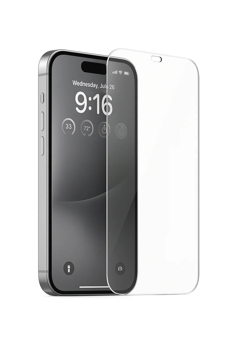 iPhone 15 screenprotector van 9H gehard glas, ultradun