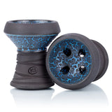 KS Appo Lava Blue hookah bowl, handgemaakte klei-steen waterpijpkop uit Duitsland