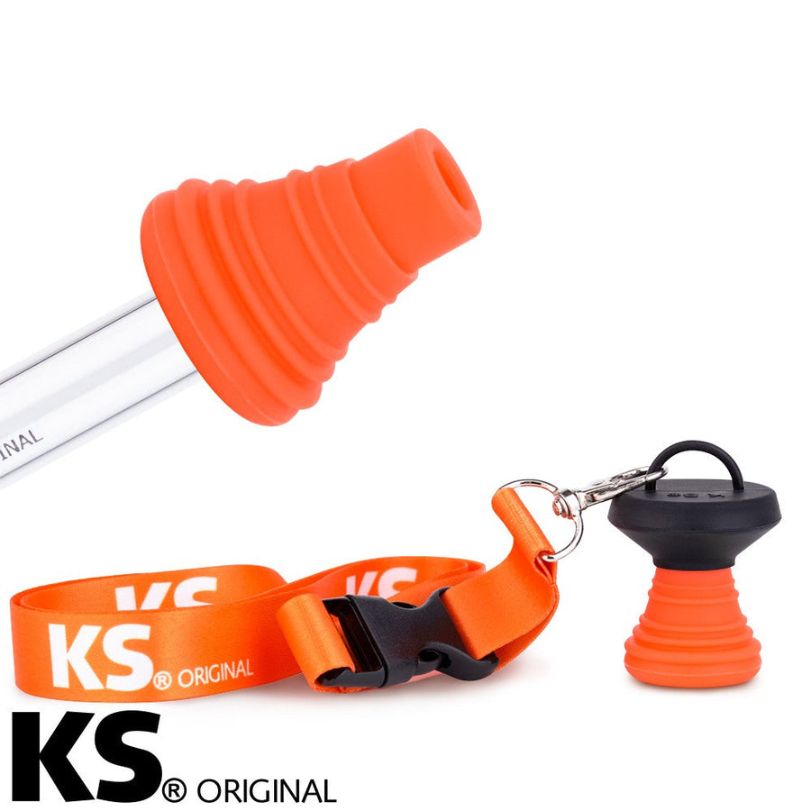 KS Original Appolino siliconen hookah mondstuk in oranje kleur