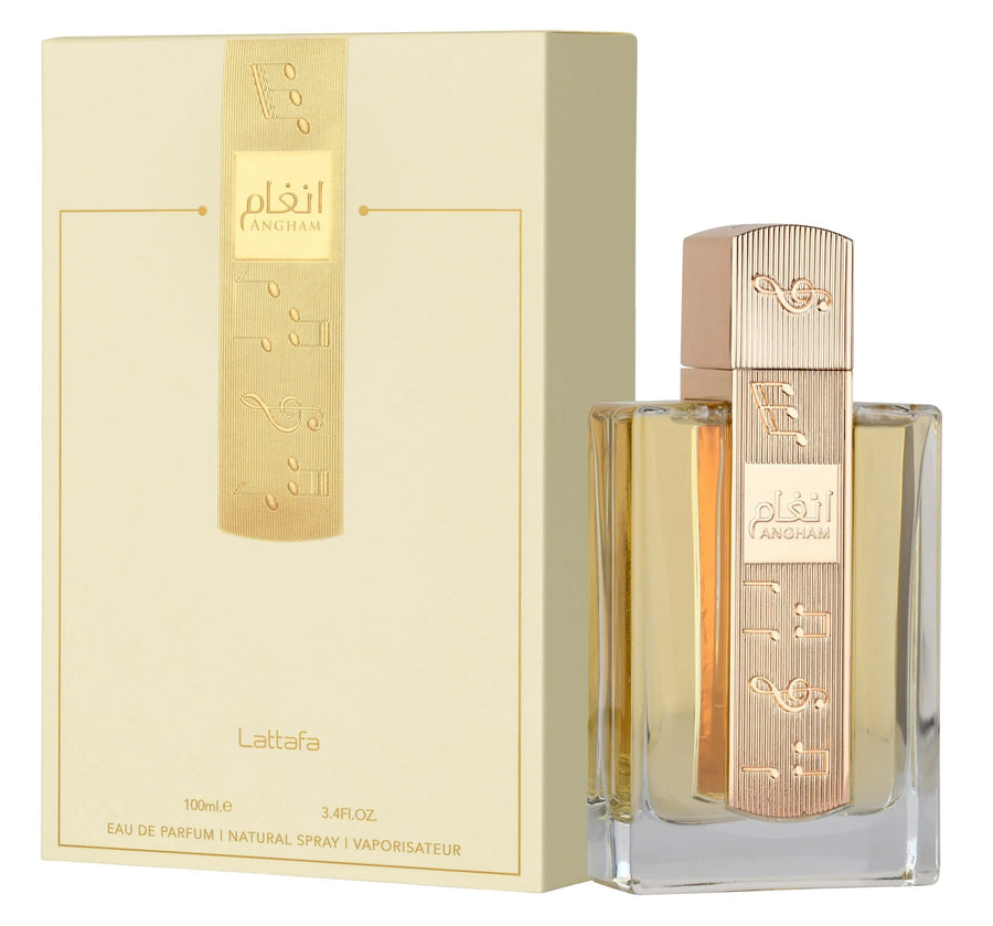 Lattafa Angham unisex parfum met oudh, muskus en jasmijn voor mannen en vrouwen