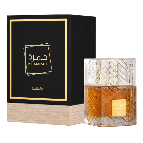 Lattafa Khamrah 100ml eau de parfum met dadels, kaneel en vanille