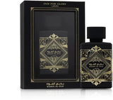 Flesje Lattafa Oud for Glory parfum met oosterse oud-geur en saffraan
