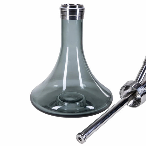 Losse shisha vaas voor Amy Deluxe SS09 en SS05, vervanging shisha vaas van dik glas, vooraanzicht