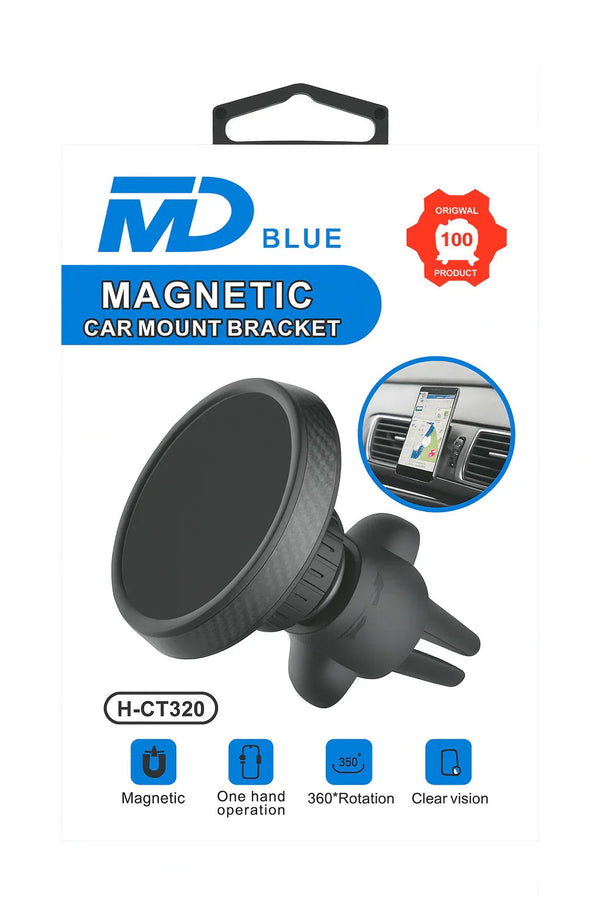 Magnetische telefoonhouder voor auto ventilatierooster, 360 graden draaibare arm - Mizori Shisha