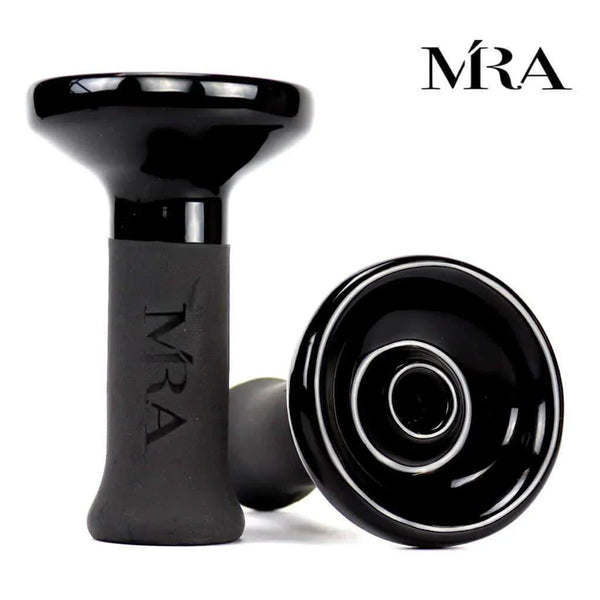 MRA Phunnel Bowl Black Edition keramische hookah tabakskop in zwart, geschikt voor Kaloud en folie