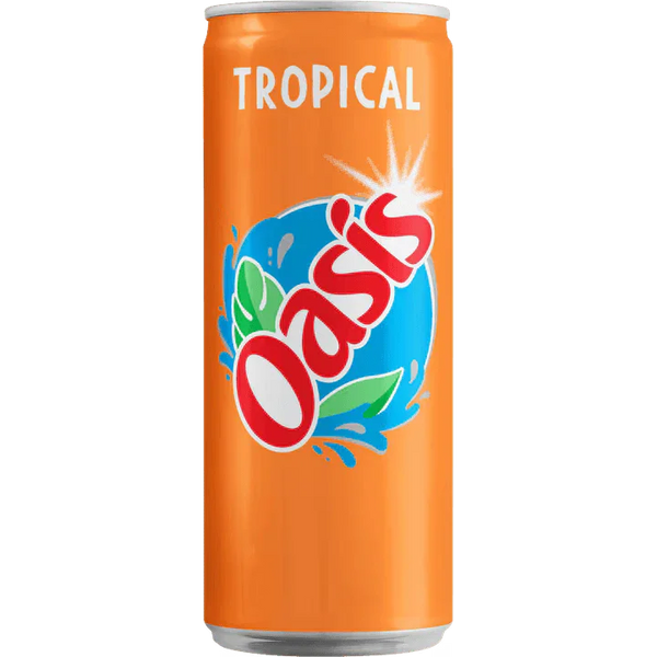 Fles Oasis Tropical met tropische mango-ananas-passievrucht smaak