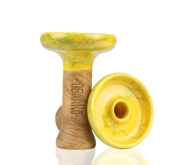 Gele Oblako Phunnel L keramische shisha tabakskop met phunnel-gat
