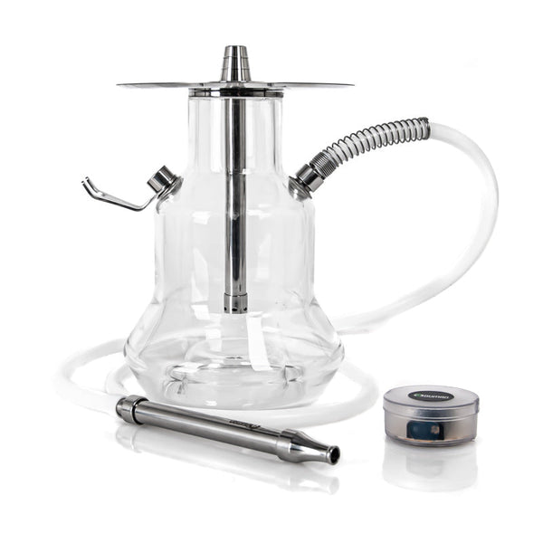 Onderaanzicht van de Oduman N4 hookah met oplichtende LED-module