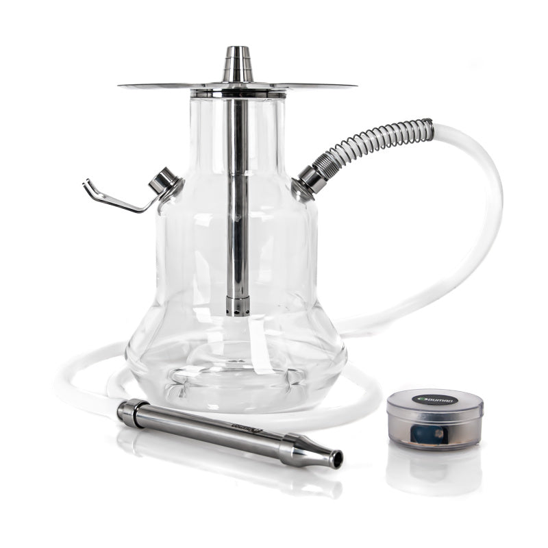 Onderaanzicht van de Oduman N4 hookah met oplichtende LED-module
