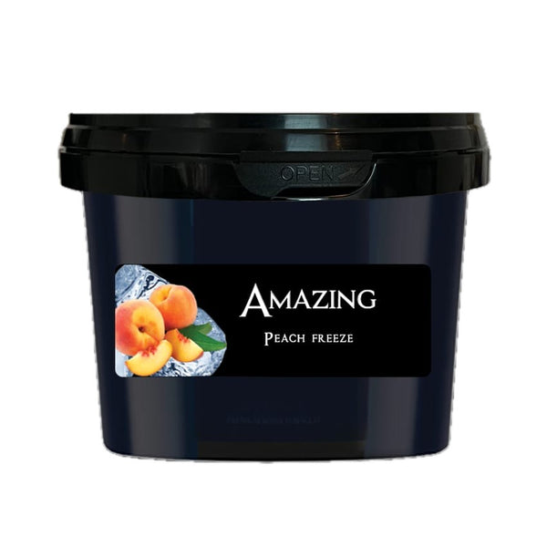 Pot Paradise Amazing Peach Freeze van 200 gram, steam stones met perzik en ijs voor je hookah