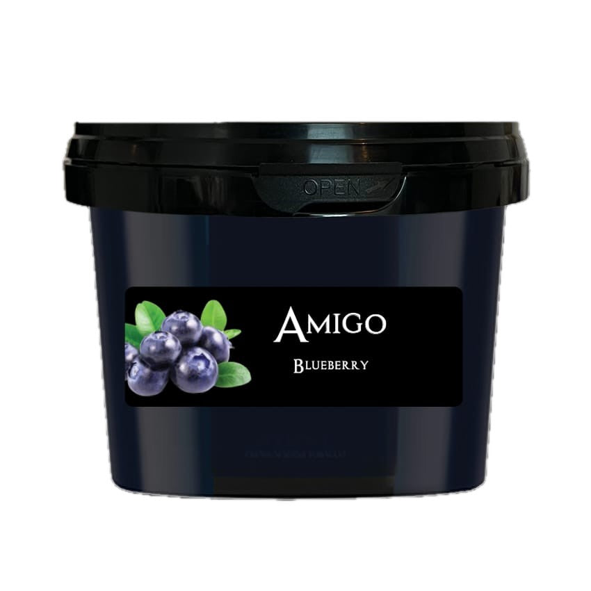 Pot Paradise Amigo Blueberry van 200 gram, steam stones met blauwe bes voor je hookah