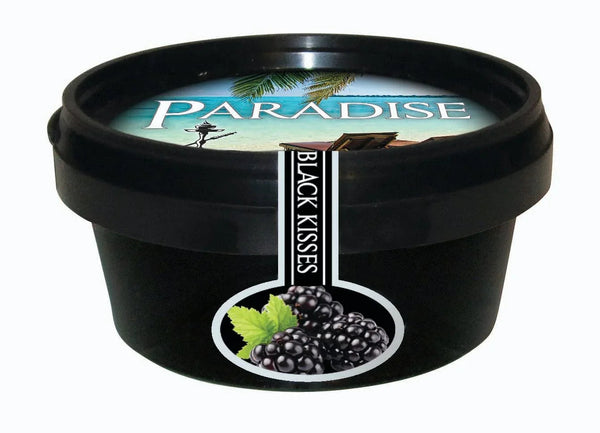 Potje Paradise Black Kisses BlackBerry steam stones 100 gram voor waterpijp