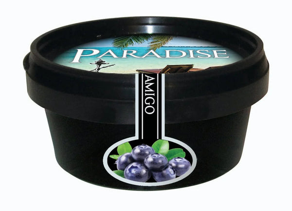 Potje Paradise Amigo Blueberry Steam Stones voor waterpijp zonder tabak