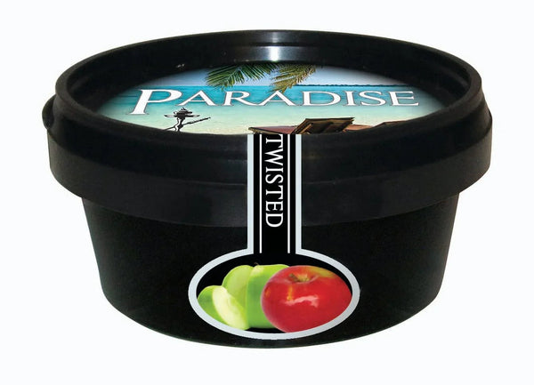 Verpakking Paradise Twisted Two Apple 100gr hookah smaak zonder tabak