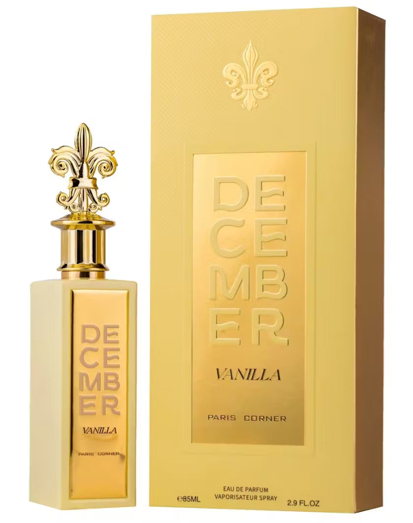 Paris Corner December Vanilla parfumfles met warme vanille-karameltinten