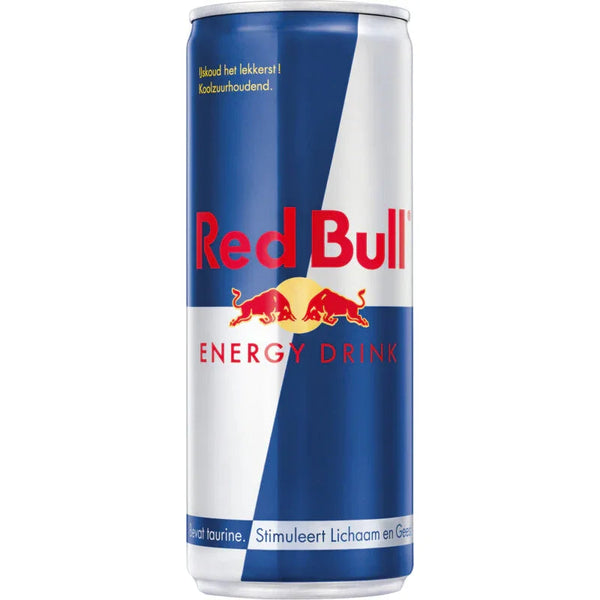 Blikje Red Bull energiedrank 250ml met cafeine en taurine