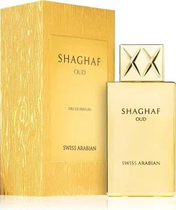 Shaghaf Oud Swiss Arabian parfum flesje met oosterse oud- en saffraangeur