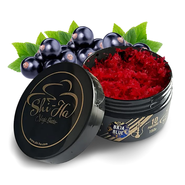 Shi-Ha Baja Blue 150 gram waterpijp tabak met bosbessen en menthol smaak