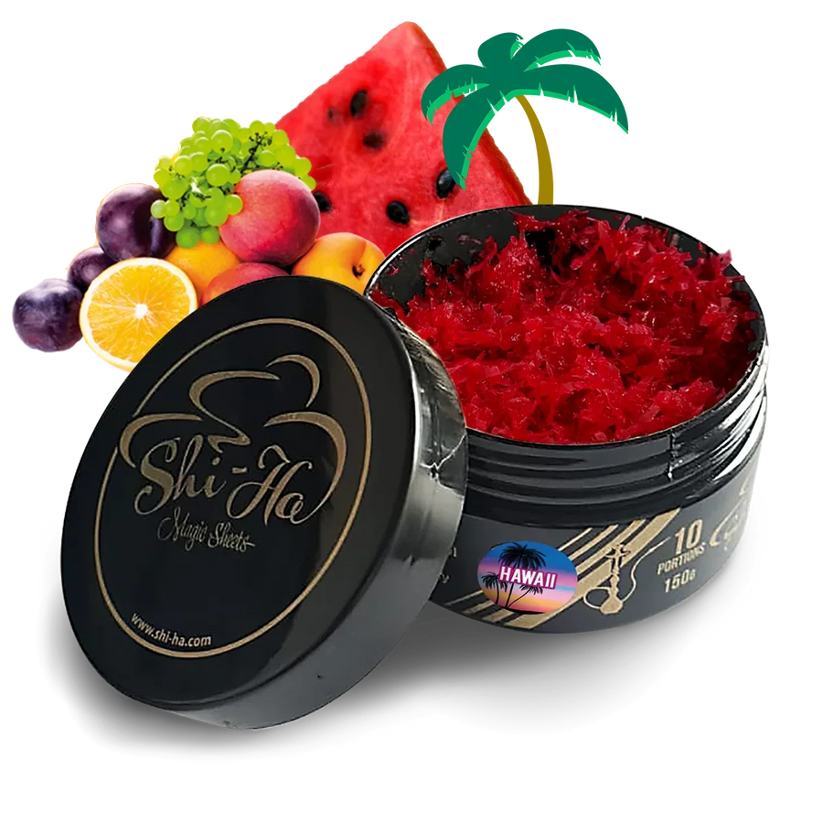 Shi-Ha Hawaii 150 gram nicotinevrije waterpijp tabak met tropisch fruit