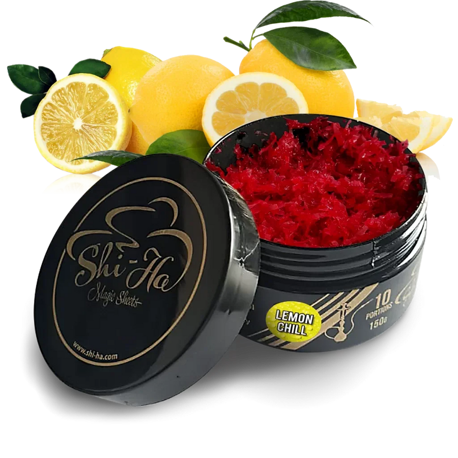Pot Shi-Ha Lemon Chill nicotinevrije waterpijp tabak met citroen en menthol