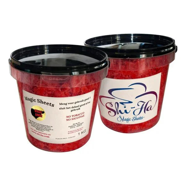 Shi-Ha Magic Amor 1kg verpakking bessentabak voor hookah zonder nicotine