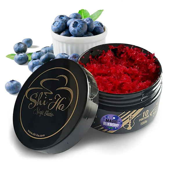 Shi-Ha Magic Blueberry nicotinevrije waterpijp tabak met bosbes en menthol smaak